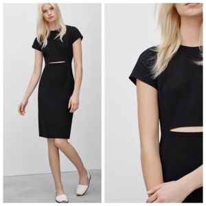 Aritzia BABATON Black Prosper Cut Out Dress